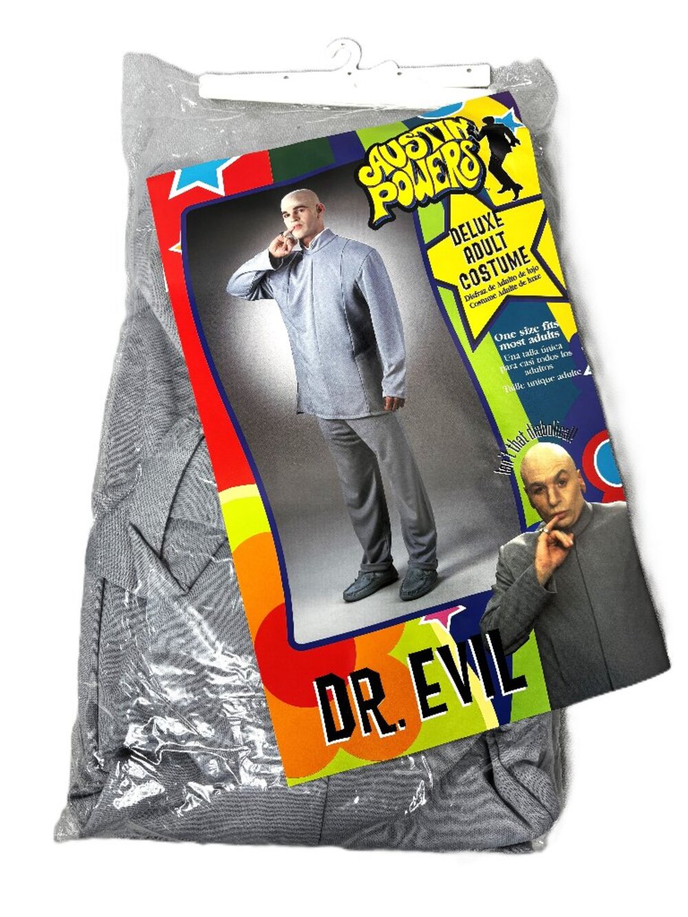 Austin Power’s Dr Evil Deluxe Adult Costume by Disguise One Size NWT NOS